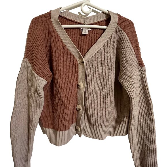 Sincerely Jules colorblock ribbed cardigan - Picture 1 of 3